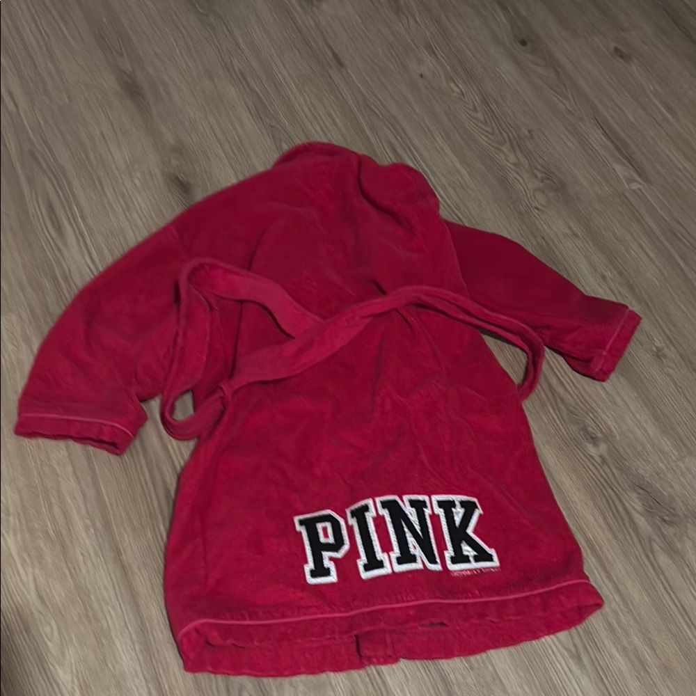 Victorias Secret Y2K Pink Red Bathrobe